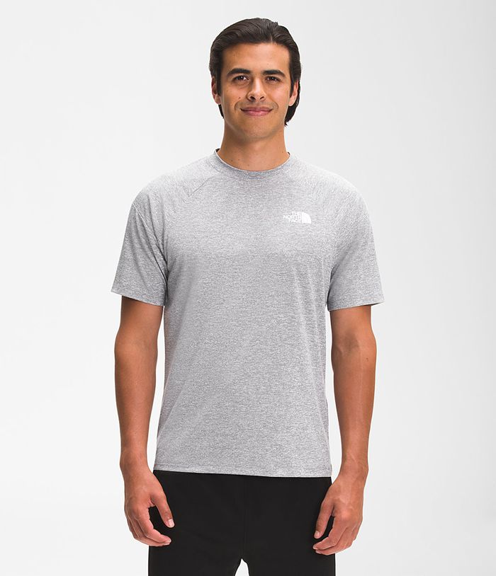 The North Face T-Shirts Γκρι Ανδρικα Tekware® Κοντομανικα Τοπ - Greece 4876GKXIB
